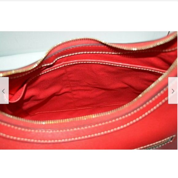 Dooney & Bourke Saffiano Italian Leather Red Bag - Picture 10 of 11